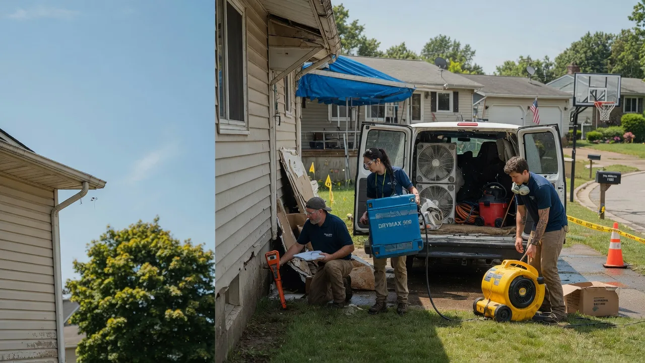 Ceiling Leak Cleanup in Castleton, IL near me